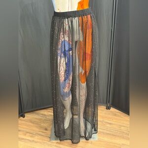 Bear Dance Black Sheer Skirt with Sparkle Dot Detail
